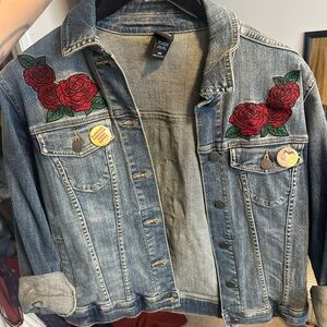 Hot Topic Denim Jacket, Beauty & the Beast